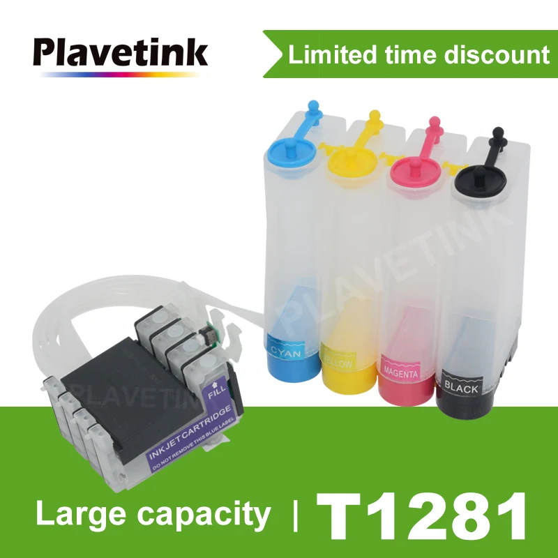 Plavetink T1281 CISS Ink Tank System For Epson Stylus S22 SX125 SX130 SX230 SX235W SX430W SX435W Printer With Reset Chip | Компьютеры и