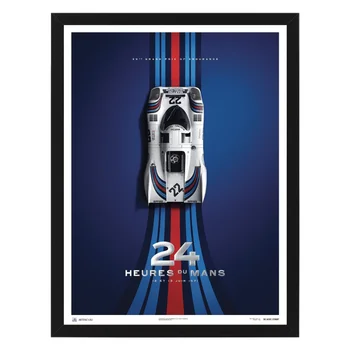 

Poster in the frame Porsche 917-martini-24 H Le Mans - 1971, 32x42 cm