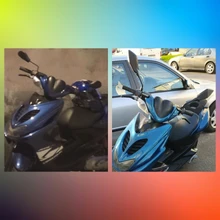 Scooter Rearview-Mirrors Carbon-Fiber Electrombile Lmodri E-Bike 10mm 8mm Convex Back-Side