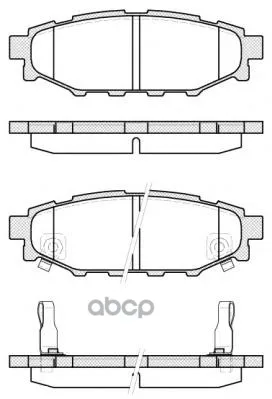 1136 12_колодки Дисковые Задние! Subaru Impreza 2.0i 11 Remsa 113612 Remsa арт. 113612