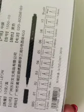 Set de bolígrafos de punta fina de tinta negra, juego de 10 bolígrafos de 0.05, 0.1, 0.2, 0.3 y 0.4 para caligrafía y dibujo