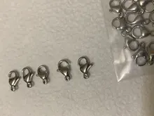 20 unids/lote cierres de langosta de acero inoxidable de la joyería encontrar cierre ganchos para Diy collar y pulsera de cadena de 9/10/12/15MM