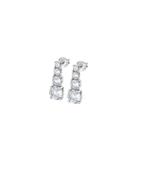 

Silver earrings with SWAROSKI