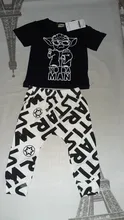 Conjunto de ropa de algodón para recién nacido, camiseta de manga corta con estampado de letras, pantalones informales, trajes para niños pequeños