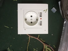 Eu-Power-Socket-Socket Pc-Panel Wall SRAN 250V Smart Dual Home-16a with USB for 5V 2A