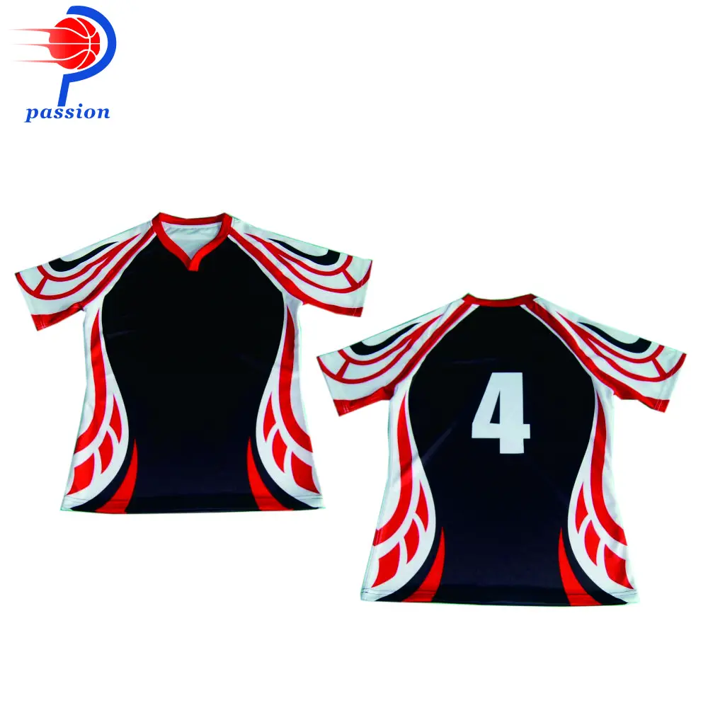 Rugby Jerseys Sublimated Chest Black Green