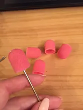 Tapas de pulido de uñas, removedor de Gel de goma, broca de clavo de cerámica, pedicura, fresas, herramienta para uñas, 5 uds., 10x15/13x19