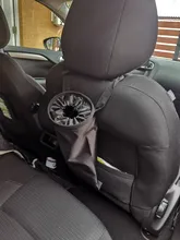 Papelera de moda para coche, contenedor de basura automático, bolsas de basura, herramientas de limpieza, accesorios, bolsa de basura trasera para asiento de coche