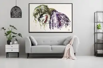 

Painting Heath Ledger Painting Art Canvas Oil Art Joaquin Phoenix Batman Art Canvas Acrylic Joker Artwork Joker Portrait Contemp