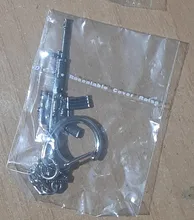 PUBG-Llavero Playerunknowns Battlegrounds, mochila, armadura, casco, Pan 98k, llavero con anilla, joyería del ejército