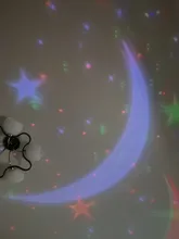 Lamp Children Star Projector Led-Night-Light Rotating-Starry Bedroom Nursery Moon
