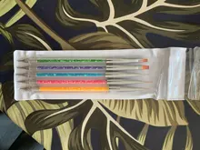 Uds 2 pincel delineador de manicura de Gel de uñas arte pintura plumas polaco que salpican lápiz cepillo para manicura uñas encantos herramienta de belleza