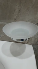 Jabonera de vidrio transparente, accesorio de baño, plato de jabón de baño, plato de vidrio mate, envío gratis, YT-7101