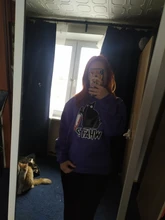 Sudadera con capucha para mujer, suéter pequeño negro con capucha de gato y cuchillo, de talla grande, sudadera estética para mujer, moda de invierno