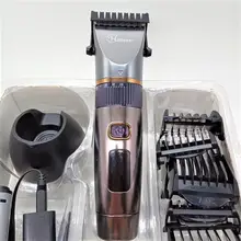 Hair-Clipper Grooming-Kit Ceramic-Blade Professional HATTEKER Waterproof Men Male 3in1