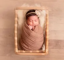 Accesorios de fotografía para bebé, cesta de ratán tejida Vintage, accesorios de fotografía recién nacido, cesta de bebé posando, sofá, cama, foto para bebé