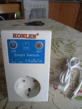 Toma de corriente con enchufe relé para el hogar, interruptor con control remoto de potencia inteligente GSM, SMS de 16A, con sensor de temperatura