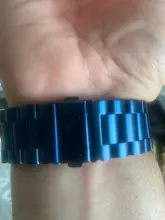 Correa de acero inoxidable para Apple Watch Series 6, 5, 4, 3, 2, 40mm, 44mm, 42mm, negro, adaptador para iWatch Band 4, 3, 38mm