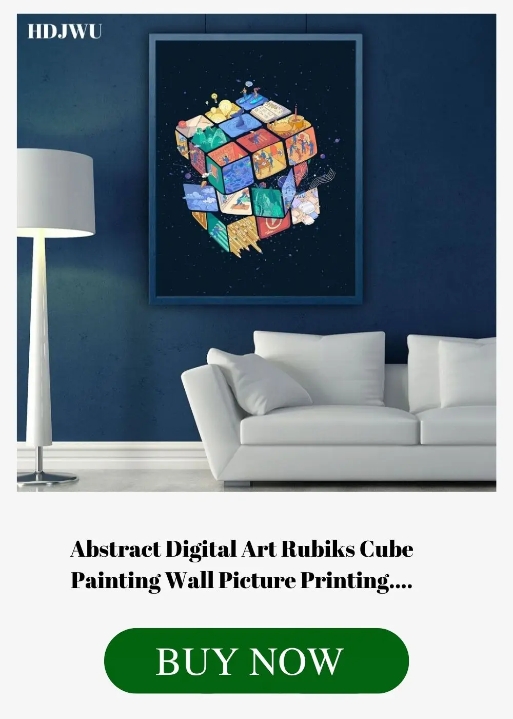 Art Home Decor Canvas Painting Wall Picture Simple Elk Sketch Printing Wall..
