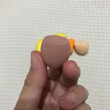 Maange10 Uds Mini Foam-Puff de polvo grande, belleza, licuadora, base correctora, crema suave, en húmedo y seco, doble uso