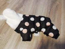 Dog Overalls Clothing Puppy Winter Coat Hoodie Pet-Dog Cotton Thicken Dot for Small Big-Polka-Dot