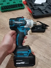 Impact-Wrench Lithium-Ion-Battery Cordless Electric Rechargeable 18V with Two-18v-4.0ah