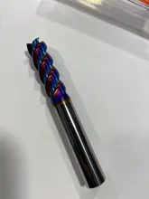 Fresadora de carburo de aleación de tungsteno, herramientas de corte CNC, 4 flautas HRC65