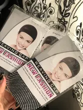 Malla de nailon para pelo de mujer, redecilla negra para la fabricación de pelucas, malla elástica, accesorios para pelucas, 1 unidad