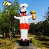 Inflatable Advertising Restaurant Chef Man Sandwish Shaurma Fast-Food Shop Balloon Air Dancers Tacos Traditional Mexican Burrito 3