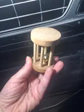 Bell Roller Chew-Toys Hamsters Unicycle Rat Pet-Rabbits Natural-Wood for D11/20-Dropship