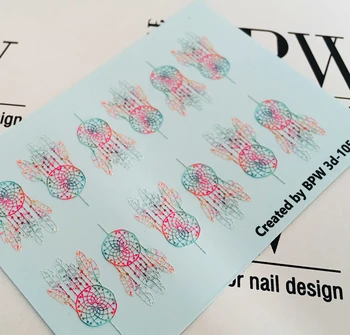 

3D cлайдер-дизайн Dream Catcher, BPW. style, water nail sticker, 3d105
