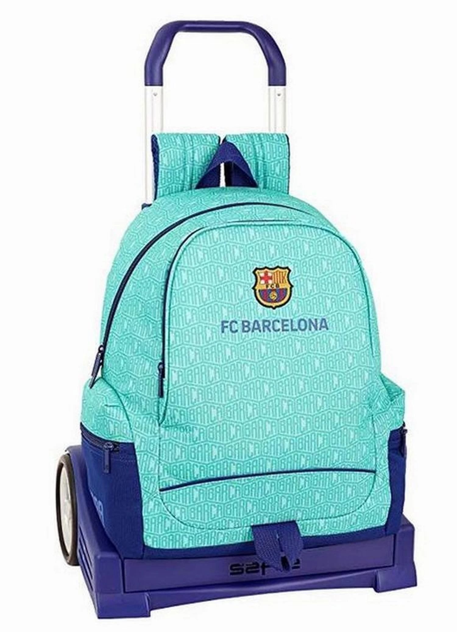 Mochila trolley con ruedas del F.C.Barcelona 32 x 43 x 17 cm accesorios niños escuela | - AliExpress