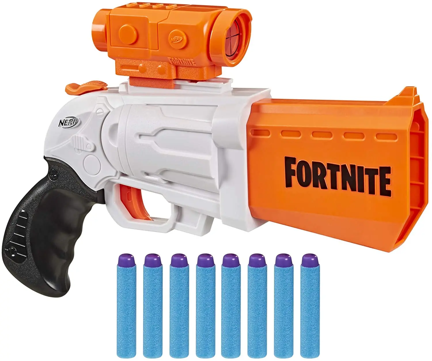 Nerf Fortnite SR Blaster -- 4-Дротика 