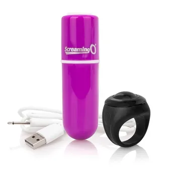 

SCREAMING O G CHARGED lilac rechargeable bullet with VOOOM ring RC