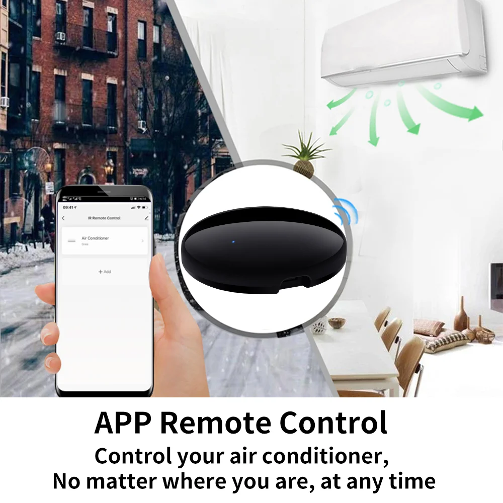 Smart Universal Remote Control Wireless Remote Controller Smart IR Remote Control Bluetooth Voice Remote Control Tuya IR RF Remote Control WiFi Smart Home for Air Conditioner ALL TV LG TV Support Alexa,Google Home