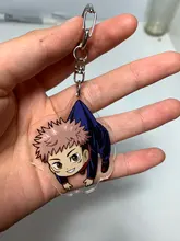Llavero acrílico transparente de doble cara de dibujos animados, jujutsu, kaisen