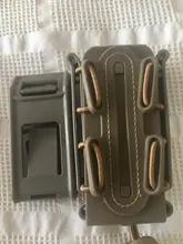Bolsa de revista táctica Molle para Ar15 M4 5,56 7,62 9mm escorpión rápido Mag de liberación rápida Mag TPR funda con cubierta caja de engranaje de caza