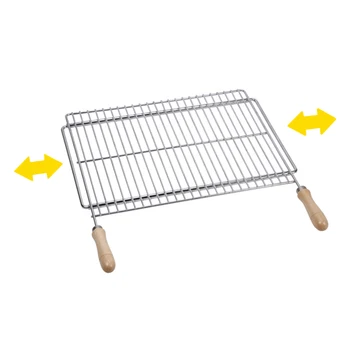 

BBQ GRILL EXTENDABLE 60X40CM ZINC PLATED STEEL