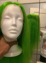 Luvin-pelucas frontales de encaje transparente para mujeres negras, cabello humano brasileño liso Remy, corto, Bob, desplumada, 613