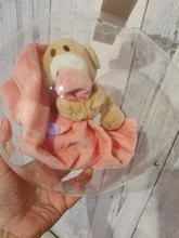 Manta de oso de peluche bonito de seguridad para cuarto de bebé, suave y liso