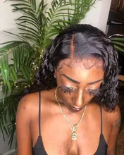 Enlaces de onda profunda pelucas de cabello humano 28 30 pulgadas peluca Frontal de encaje para las mujeres negras agua rizado peluca brasileña cabello humano Pre arrancado