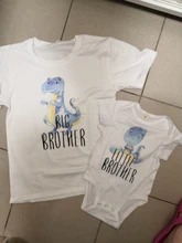 1PC dinosaurio Gran Hermano poco hermano camisa hermano tops camisas hermano viene inicio traje bebé mono Gran Hermano camisetas