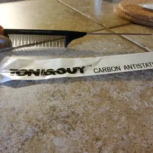 Peines profesionales negros para peluquería, peine trasero, peine Antiestático de dos carbono, conjunto de peine para corte de pelo