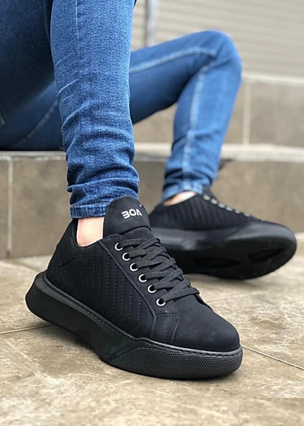 Zapatillas deporte de fondo alto para hombre, zapatos informales elegantes, transpirables, de moda, para senderismo, 2021| | - AliExpress