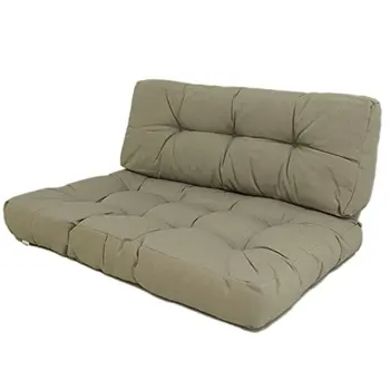 

Cushions for pallets | Seat Cushion 80x120x16 cm + back cushion 42x120x16 cm | Lux Color Cappuccino | Water repellent