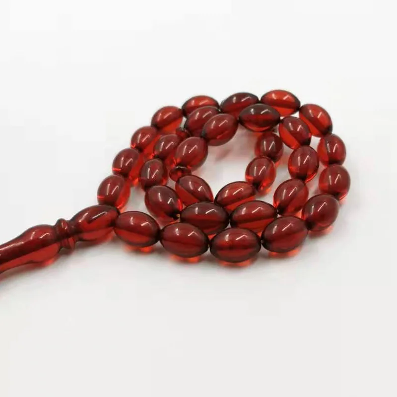 Subhan allah аксессуары Tasbih 33 45 51 66 99 бусины мусульманские четки Мужские красные полимерные браслеты мужские стиль Исламский подарок