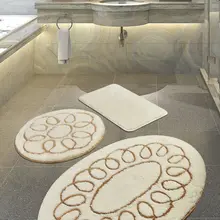 Коврик для ванной | коврик для ванной нескользящие Противоскользящие коврики сапфир экрю 3л набор 60X100 cm-50X60 Cm-40X60 см