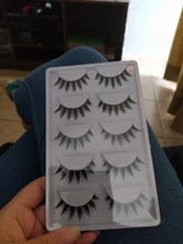 Yokpn-pestañas de baile para mujer, 5 pares, pestañas para actuación hechas a mano, acrílicas, cruzadas, japonesas, 3D naturales