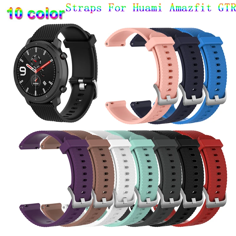 Силиконовый ремешок браслет для Huami Amazfit Bip Ремешок 20/22 мм Samsung gear /Galaxy Garmin vivovove hr