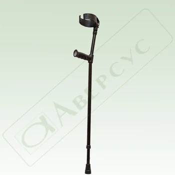 

Арт.25ут. Crutch elbow with adjustable height sections, with movable cuff, oops, button height adjustment.